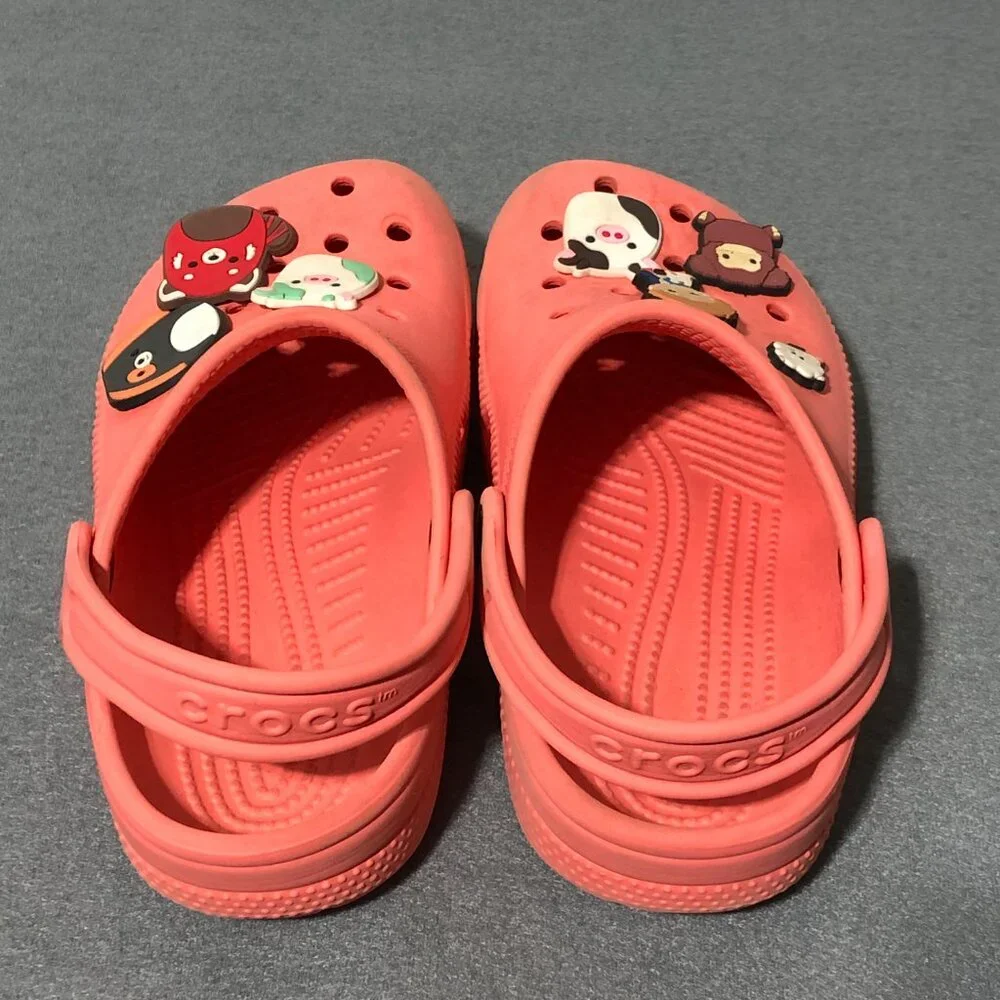Crocs Junior Kids Color Peach Size 1 Slip On Clogs Sandals